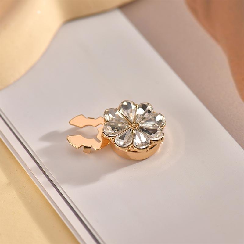 2 шт. Стразы пуговицы крышка цветок рукав пуговицы крышка без шитья мгновенный зажим пуговицы украшения для платья костюм смокинг рубашка смокинг аксессуары