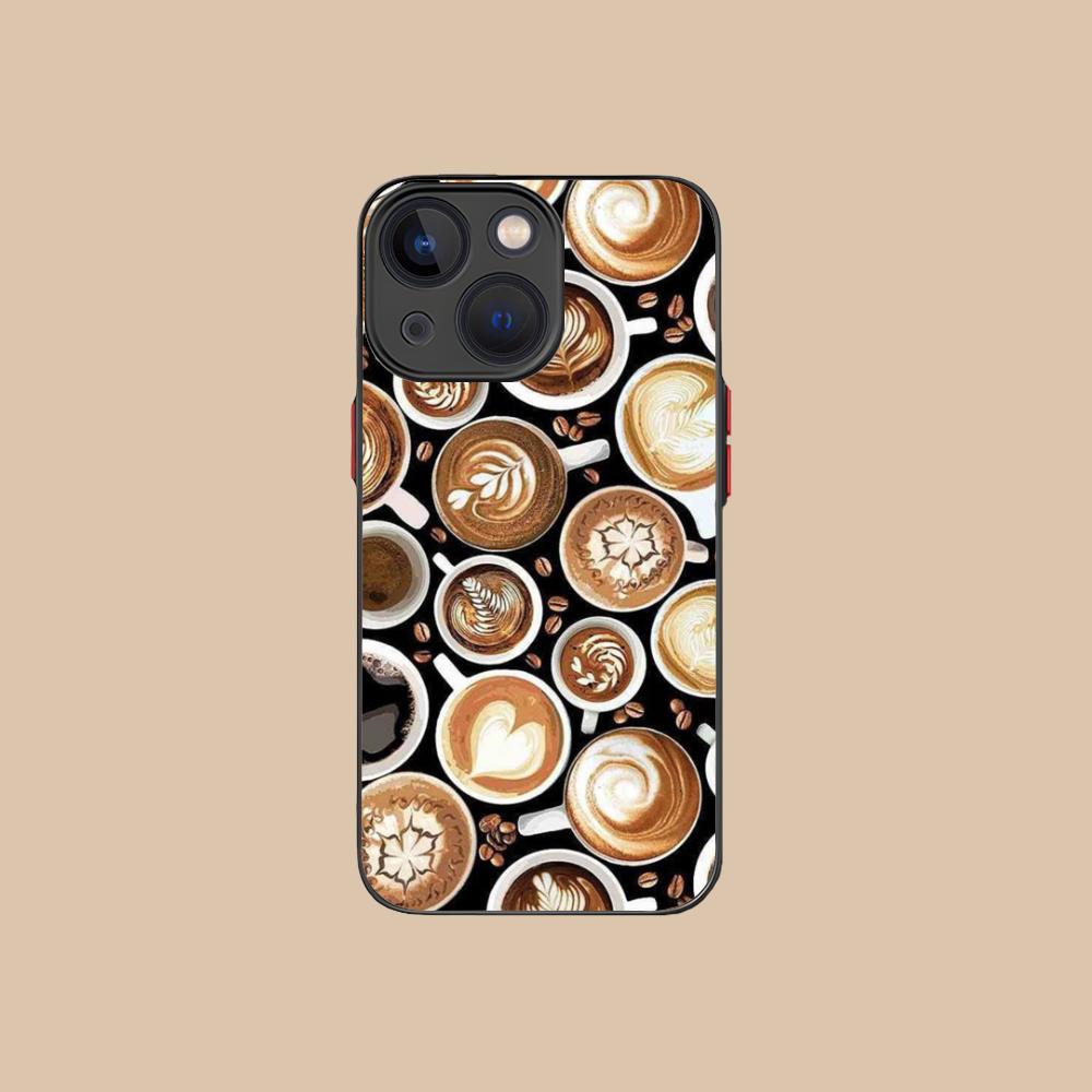 Coffee Beans Silicone Mobile Phone Case for iPhone 17 16 15 14 13 12 11 X XR XS Air Pro Max Plus Mini Colorful Cover
