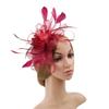 Large Wedding Feather Hair Fascinator On Headband Ladies Day Royal Ascot Races  Aliceband Net