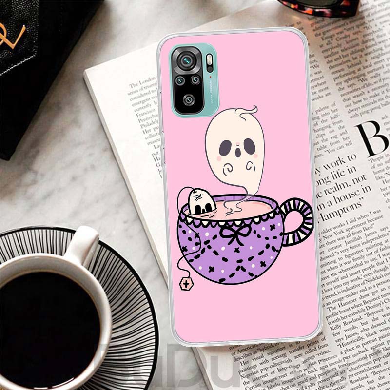 Розовый кошачий череп волшебница ведьма чехол для Xiaomi Redmi 10 10C 9 9C 9T 9A чехол для телефона 10A 8A 8 7A 7 6A 6 Pro K20 K40 10X S2 K30 Pri