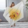 Tuniu Cute Gingerbread Man Throw Blanket for Sofa Bed Bedroom Gift Warm Cozy Soft Decorative Blanket