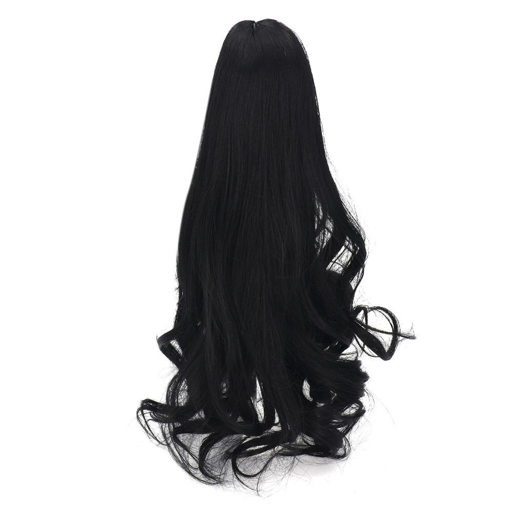 Black Doll Hair Wig Long Curly Hair for BJD Doll Wig Doll Accessories DIY Doll Wig  DIY Replacement