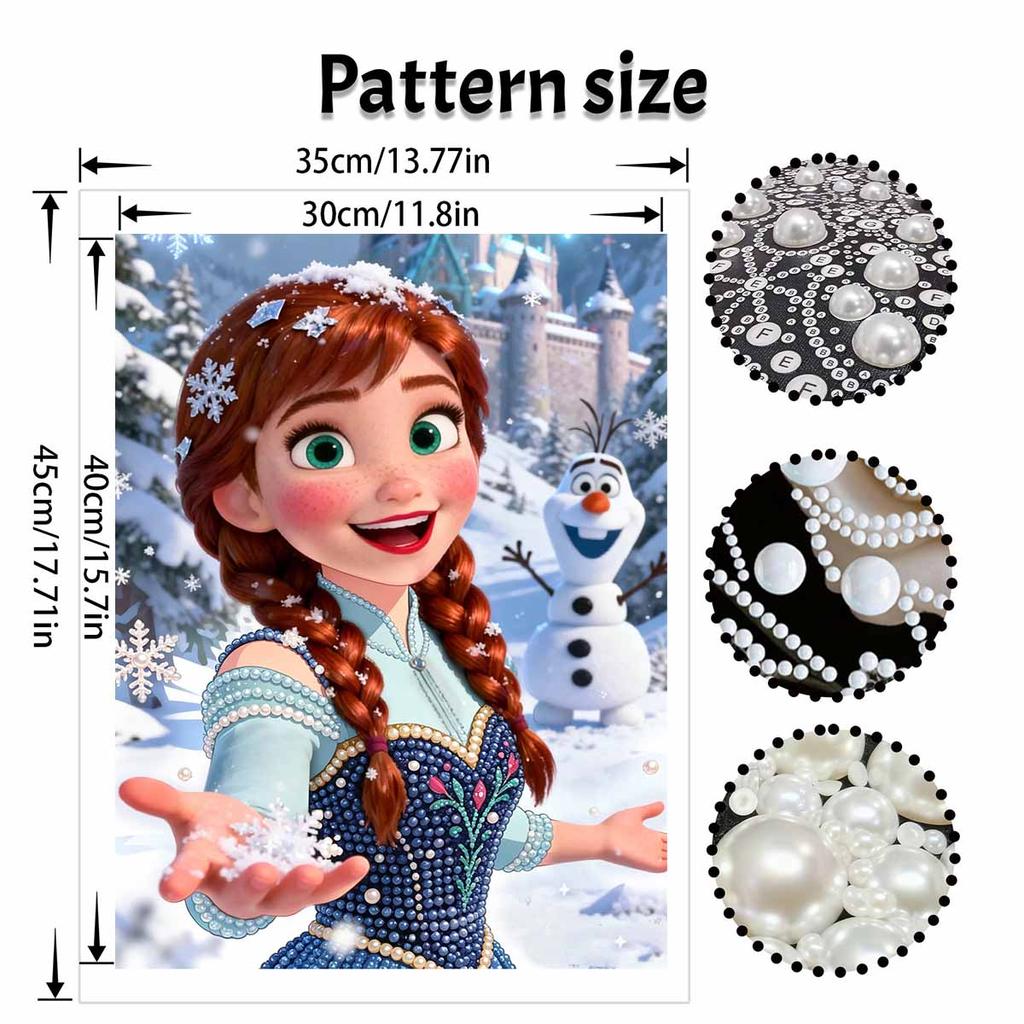 Disney DIY Жемчужная живопись Замороженная Анна Декоративная картина Креативные украшения Подарки друзьям Настольные украшения Украшение дома
