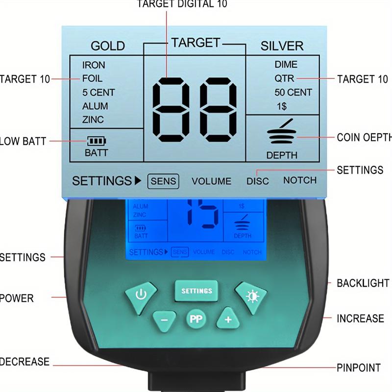 Археологический детектор золота, металлоискатель, подземный искатель сокровищ, высокоточный инструмент обнаружения