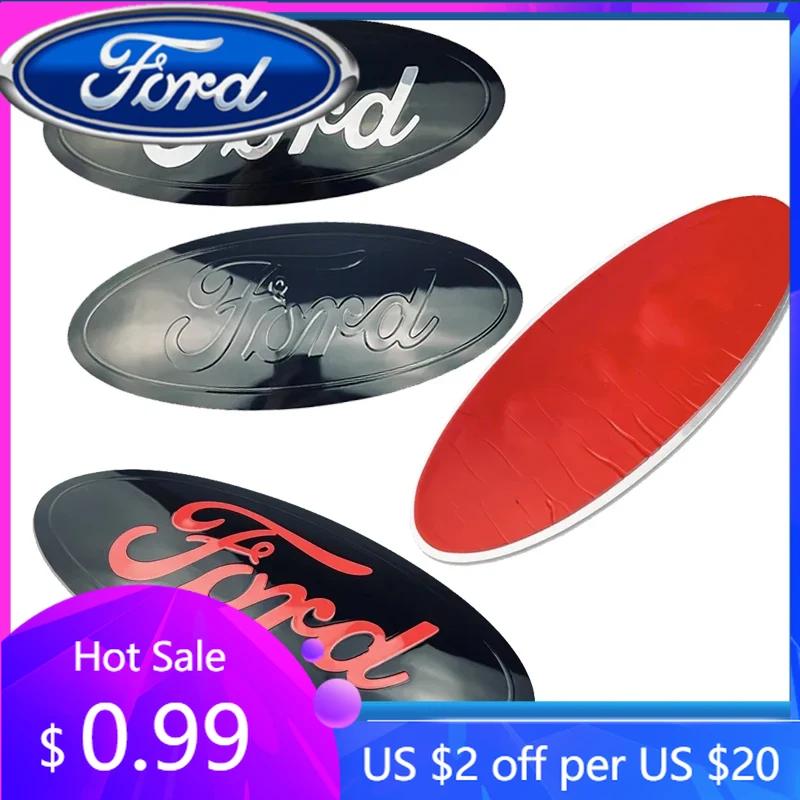 New 2026 Car Sticker Ford 2025 Hot 23.5cm Alloy Car Front Hood Emblem For Ford Explorer Edge Everest Ranger/T8 F150 After 2019 T
