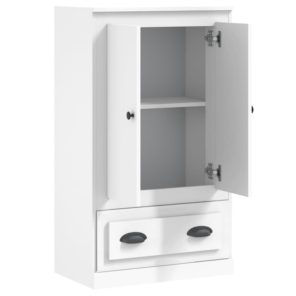 Vidaxl Kredens, Biały, 60X35,5X103,5 Cm, Materiał Drewnopochodny