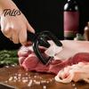 Ручной нож для обрезки жира с мяса, Эргономичная противоскользящая ручка и U-образное изогнутое профессиональное лезвие для нарезки говядины и баранины, Ручной