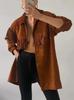Handmade Designer Fashion Women's Genuine Soft Brown Suede Leather Blazer Jacket