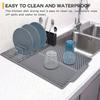 Silicone Water Filter Pad Drying Pad Countertop Mat Folding Dish Draining Mat  Cup