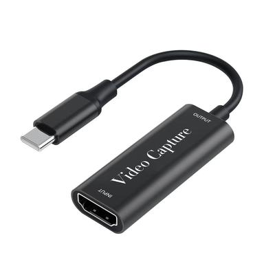 JastBang USB-C HDMI Карта захвата видео с поддержкой UVC, Компактная и легкая, Не требует питания, Пропуск 4K и Запись HD1080P, HDMI Конвертер Ada