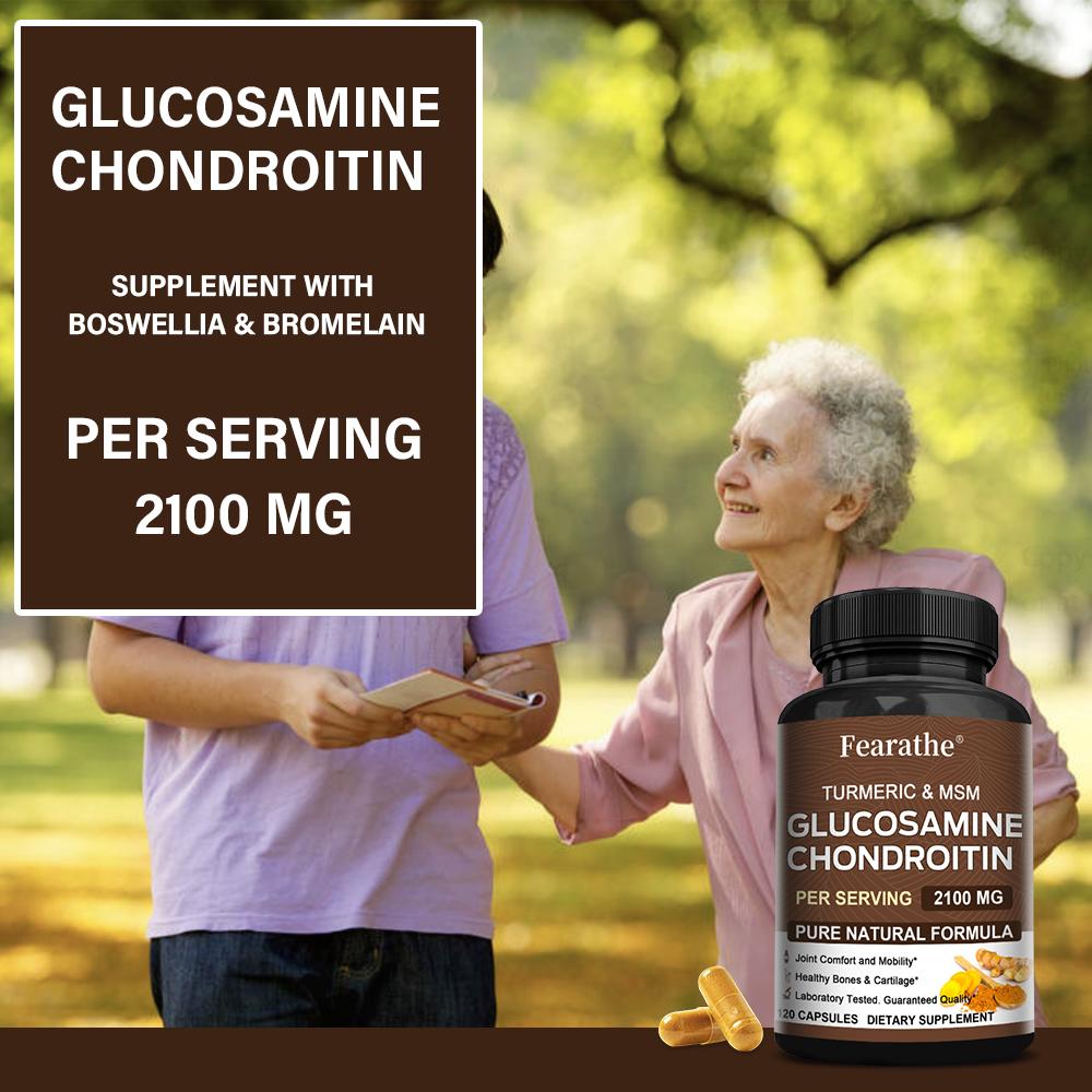 Glucosamine Sulfate Dietary Supplement, With Turmeric Root Extract, Quercetin