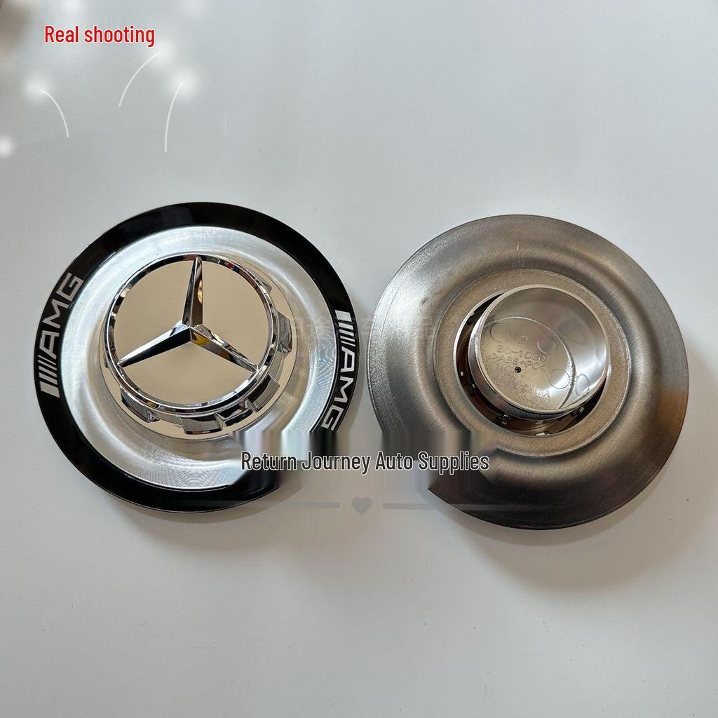 Совместимые колпаки ступиц колес для AMG Mercedes GLS63, S63, GLE53, GLA35, C63s, E63 - Накладки на значки колес (модифицированные).