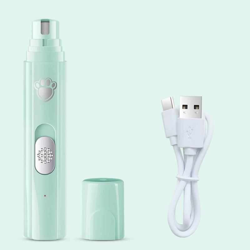 USB-перезаряжаемый инструмент для стрижки когтей домашних животных со встроенным шлифовальным кругом, портативное электрическое устройство для ухода за лапами для маленьких, средних и крупных собак