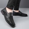 Fashion Breathable Business Men Summer Men's Casual Leather Men Loafers Outdoor Driving Shoes Mens Comfort Slip-on Walking Low Top Shoes
