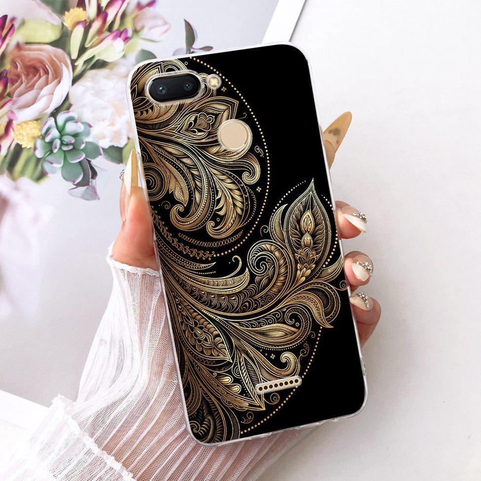For Redmi 6 Case Cover Transparent Cute Cat Fashion Butterfly Funny Cool Painted Casing M1804C3DH M1804C3DG M1804C3DI