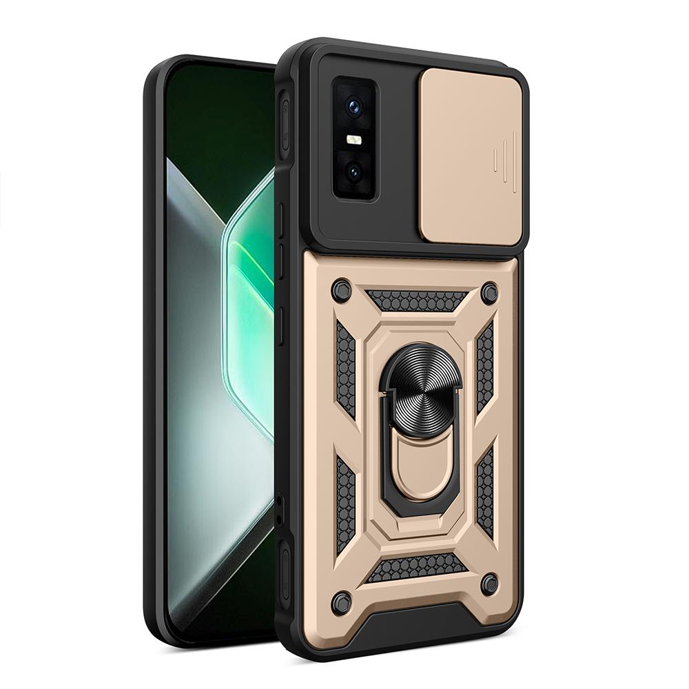 Чехол для Infinix GT 30 Pro 5G Чехол Сдвижная камера Кольцо-подставка Защитная крышка для Infinix GT 30 Pro Противоударная Capa