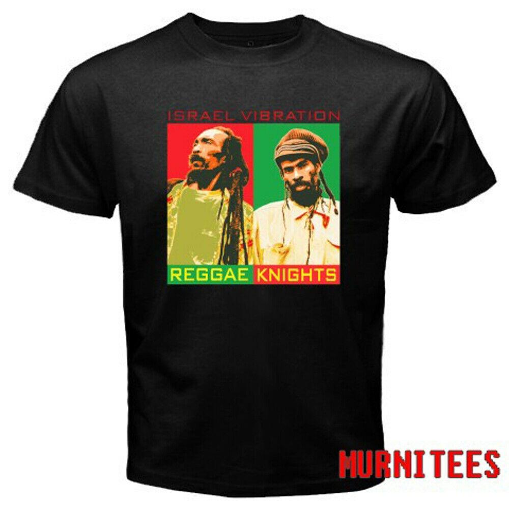 Обложка музыкального альбома Israel Vibration Reggae Duo, черная футболка унисекс