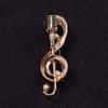 Jewelry Accessories Lapel Pin Concert Brooches Pin Microphone Brooches Enamel Pin Music Note Brooch
