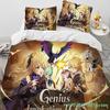 Аниме Genshin Impact Game Комплект постельного белья для мальчиков и девочек Twin Queen Size Пододеяльник Наволочка Кровать Детская Взрослая Домашний Текстиль Текстиль
