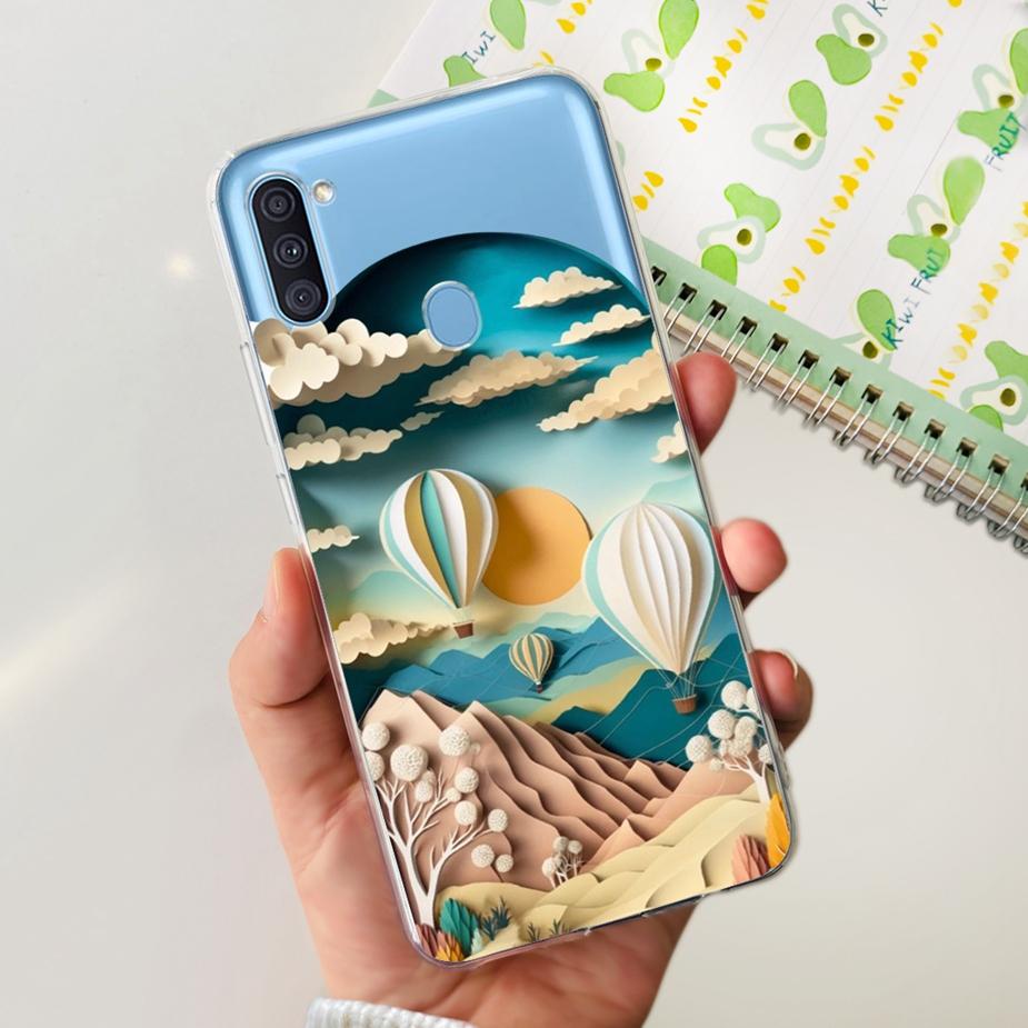 Чехол для Samsung Galaxy A11 SM-A115F Популярный Расписной Чехол Мягкий Силиконовый Чехол для Телефона Для Samsung A11 M 11 Galaxy M11 M115F Fundas