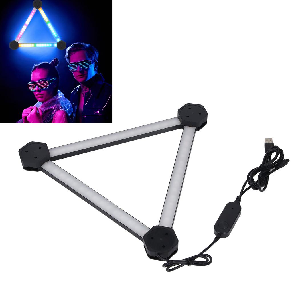 6 шт. светодиодных настенных светильников, 16 миллионов цветов RGB, синхронизация музыки по WiFi, голосовое дистанционное управление, светодиодные настенные светильники