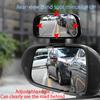 Car Mirror HD Glass Blind Adjustable Wide Spot Mirror Angle Angle Parking Rear View