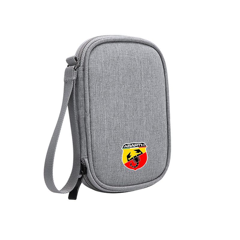 BJOM3 Car Storage Bag Oxford Cloth Portable Handbag Organizer Wallet For Fiat 500 Abarth Punto Panda Doblo Stilo FR Freemont keychain