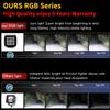 2x 3" Точечные светодиодные рабочие фары RGB Кольцо-гало Бегущий Многоцветный Пульт дистанционного управления