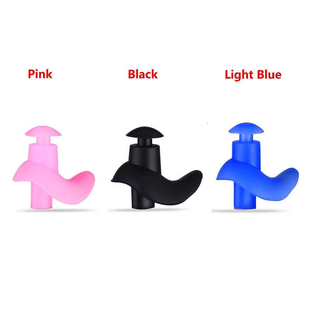 1Pair Soft Blocks Silicone Spiral Waterproof Plug Swimming Ear Protection Diving Earplugs