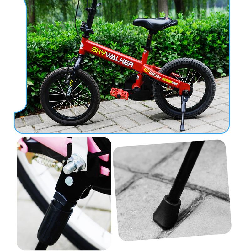 Premium Steel Kids Bike Kickstand for 12-18 Inch Wheels-Rear Mount Side Kick Stand Bicycle Support Rack for 14 16 18 Inch Bikes