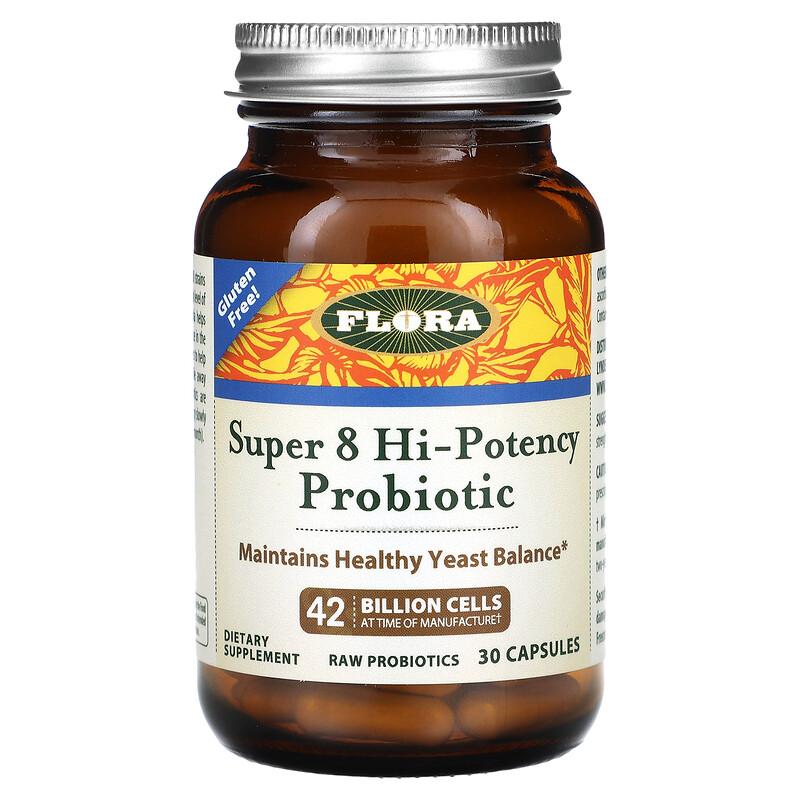 Super 8 Hi-Potency Probiotic, 42 Billion Cells, 30 Capsules