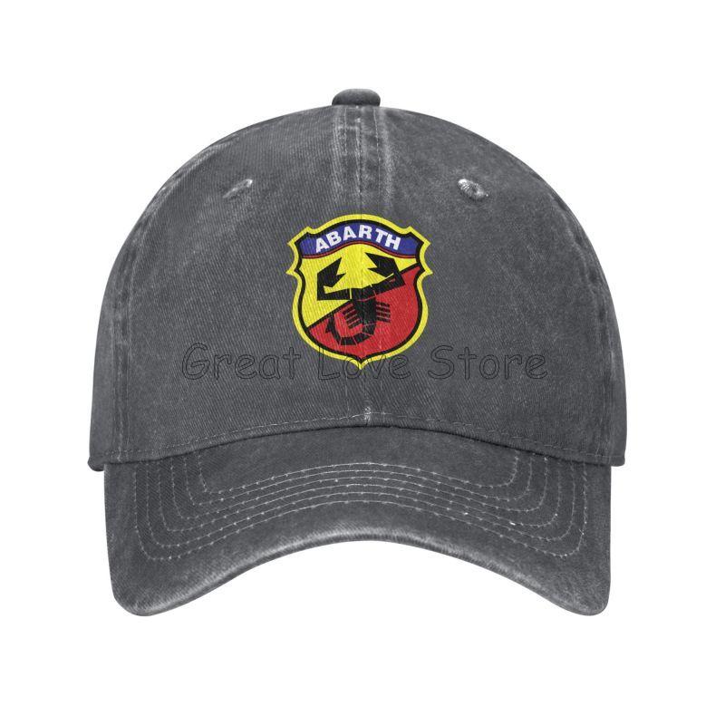 Abarth C Cool Бейсболка Унисекс Потертая Стиранный Хлопок Джинсовые Кепки Все Сезоны Для Улицы Путешествий Защита от Солнца Кепки Snapback