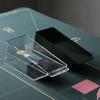 Poker Card Dispenser Portable Standard Size Card Dealing Shoe Dealer Holder Clear Discard Tray Casino Board Game Table Accessory