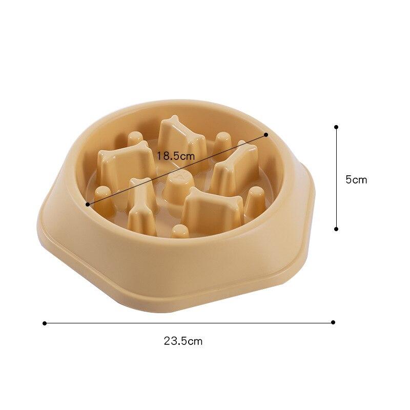 Dog Bowl Anti Choking Slow Food Bowl Small and Medium-sized Dog Feeder Pot Cat Food Pot Dog Food Anti Overturning Pet Supplies