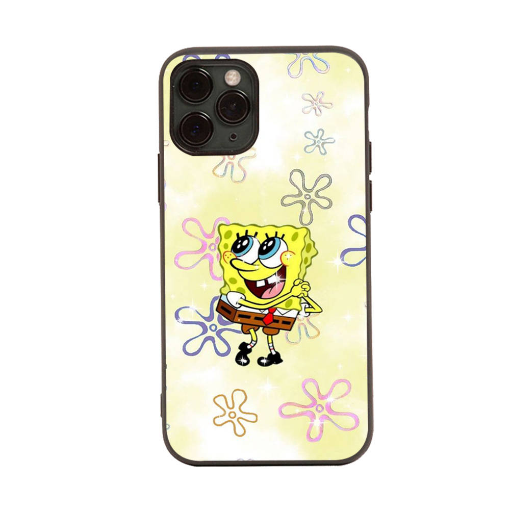 Case for Xiaomi Poco X6 X4 M5 M6 F5 F6 C65 C55 C50 C51 C40 Redmi Note 7 8 14C A3X 13C 12C 11 10A 9C Pro Black Sofe Cover SI44 SpongeBob Cartoon