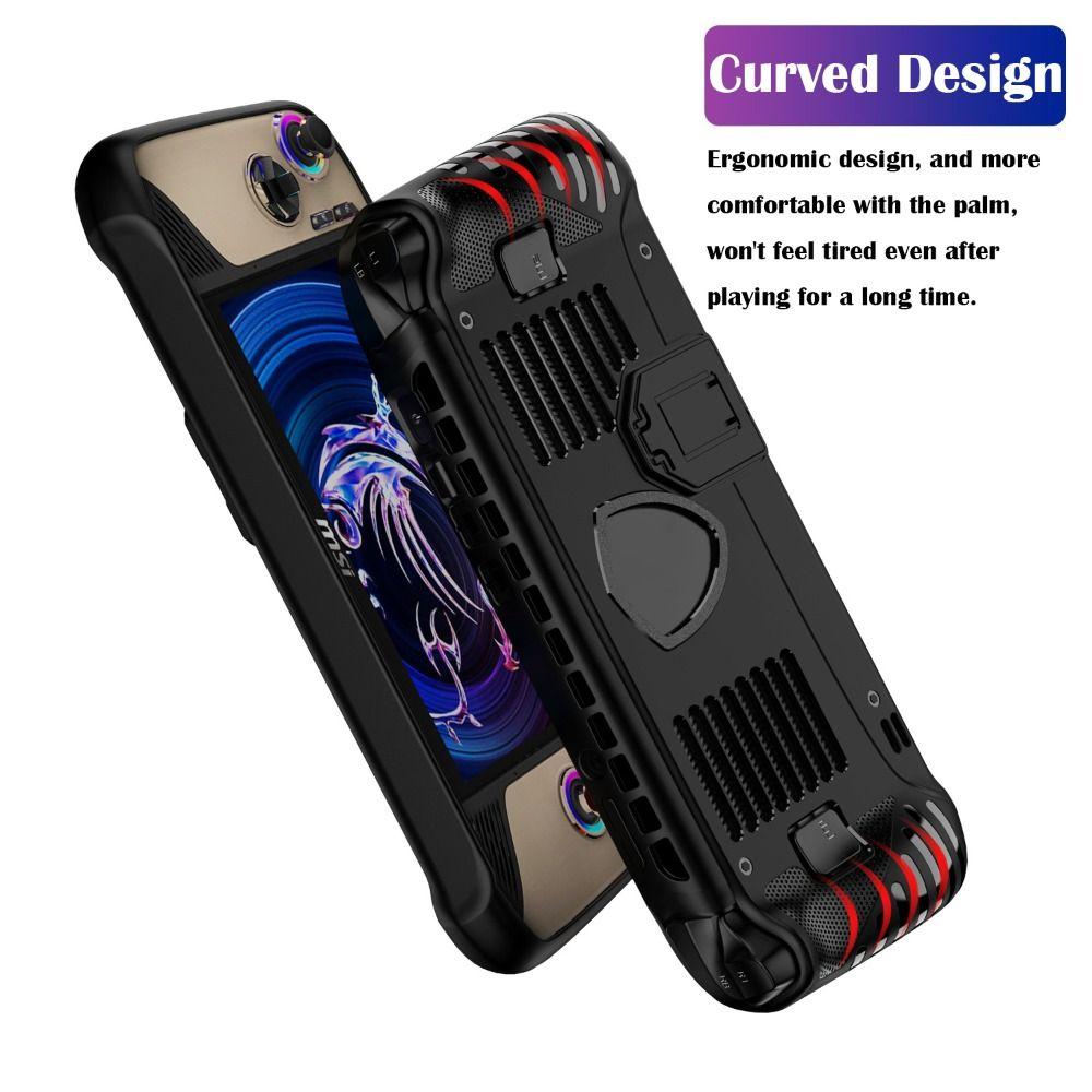 TPU Handheld Game Console Case with Kickstand Host Shell Protective Cover for MSI Claw 8 AI+ 2025