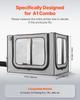 3D Printer Enclosure with Ventilation, Dustproof Waterproof Large Size 600D Oxford Cloth 3D Printer Tent, Constant Temperature Protective Case with