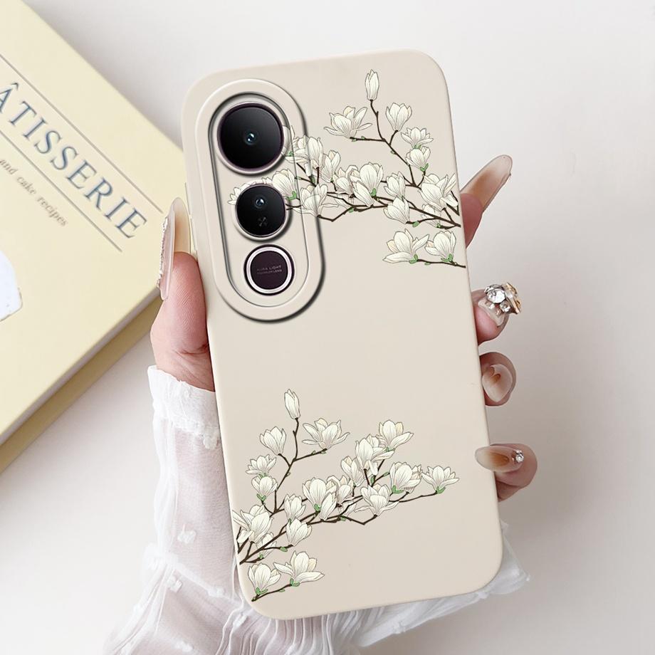 For Vivo V50 Lite 4G 5G V50 5G Phone Case Silicone Soft Back Cover For Vivo V2441 V2427 Bumper Dragon Cat Flower Butterfly Capa