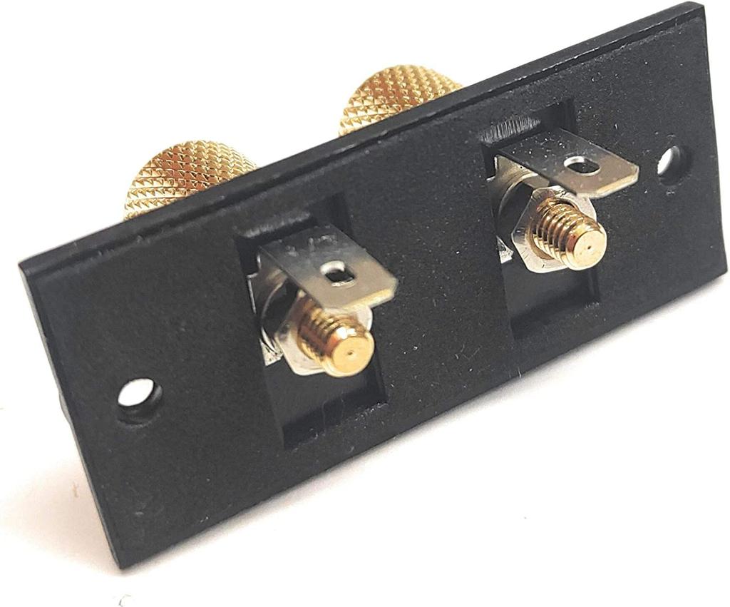 Аудиофильский терминал для динамиков, совместимый с разъемом типа «банан», аудиоразъем, монтируемый тип, набор из 2 аудиодеталей, самодельный/ремонтный