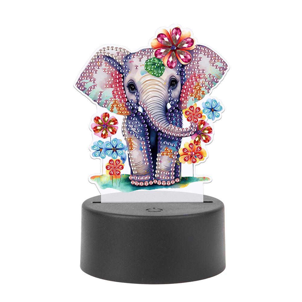 Акриловые двухсторонние алмазные художественные световые украшения алмазная живопись ночник стразы ночник для взрослых начинающих