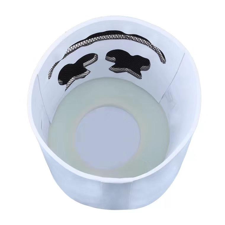 1 шт. многоцветный головной убор диджея из сахарной ваты, светодиодная светящаяся маска из ЭВА, подходит для всех видов праздничных украшений.