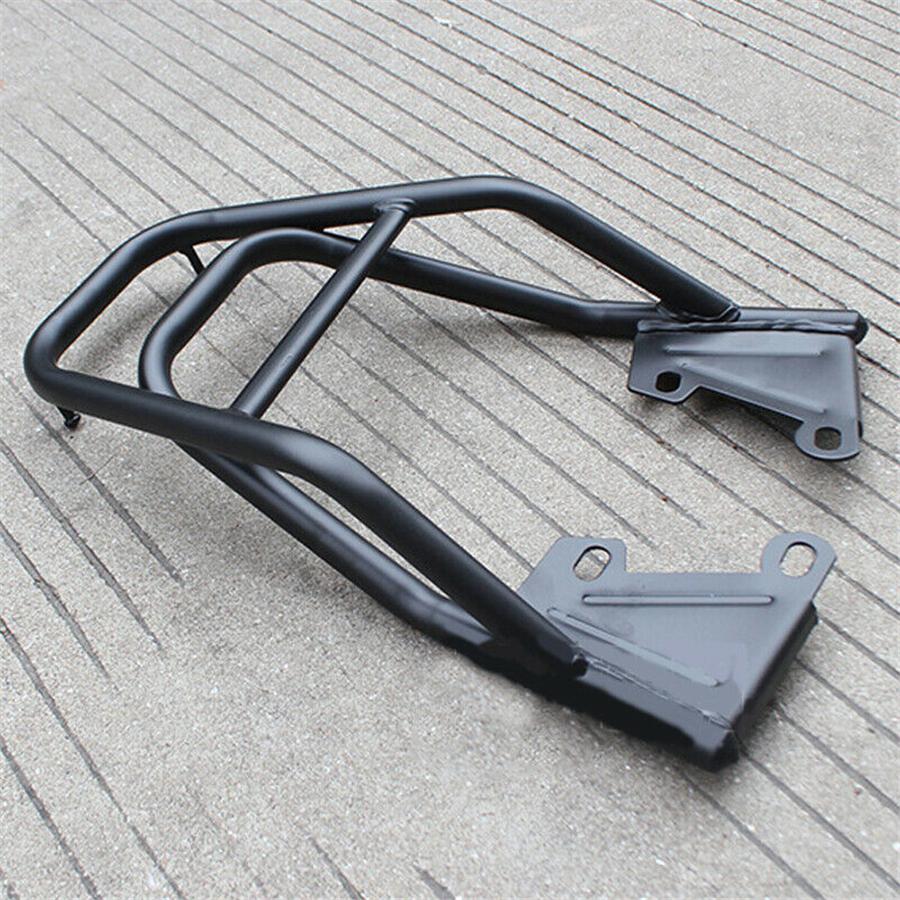 Black Motorcycle Tail Luggage Rack Tool Box Bag Mounting Bracket Seat Extension
