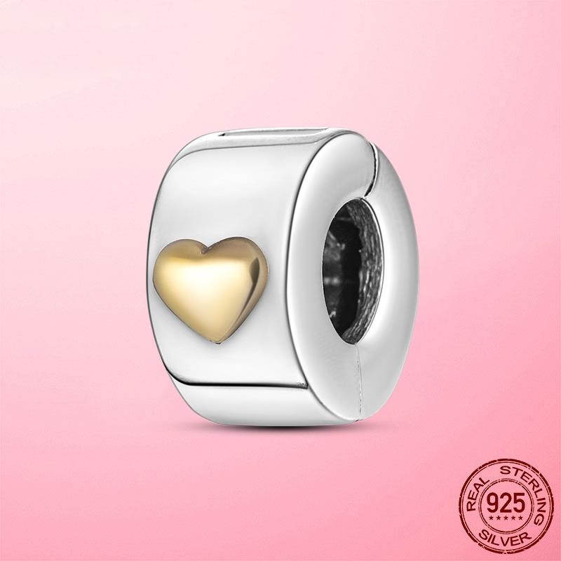 Застежка-зажим, цепочка-зажим из серебра 925 пробы, подвески-звездочки, бусины-стопоры, оригинальный браслет dora, оригинальные украшения своими руками