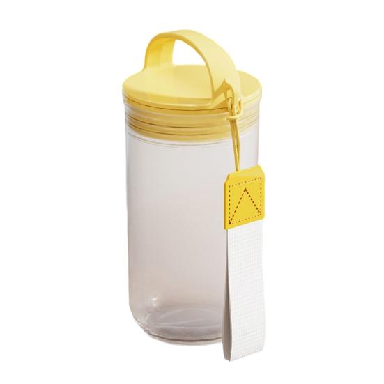Frosted Water Bottle with Handle & Lanyard, Food Grade Clear Drinking Bottle, Leak-Proof Portable Travel Drink Soybean Milk Cup for Outdoor Gym Office