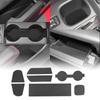 KUNGKIC Black Rubber Interior Mat for Toyota GR86 ZN8 and Subaru BRZ ZD8 Protective Rubber Mats for Door Pockets and Cup Interior Parts 7-Piece