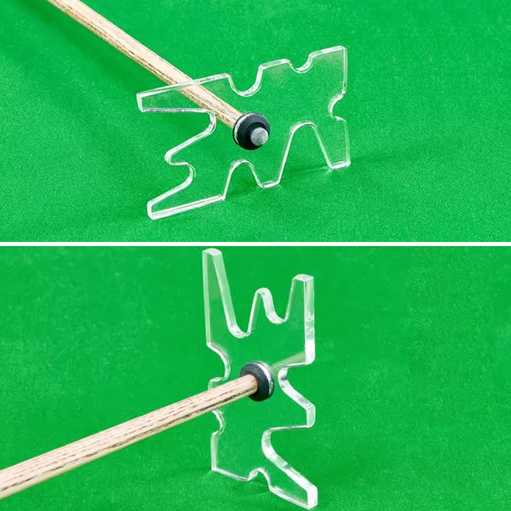 1шт многофункциональный прозрачный акриловый держатель для бильярдных клюшек с регулируемой высотой, удлиненная стойка в форме рога оленя, аксессуары для бильярда
