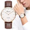 Luxury Men's Watch Fashion Casual Ultra Thin Watches Simple Men Business Leather Quartz Wristwatch Clock