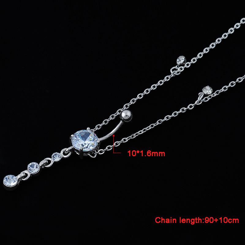 Хирургическая сталь пупка поясная цепочка пирсинг пупка кольцо ювелирные изделия для тела