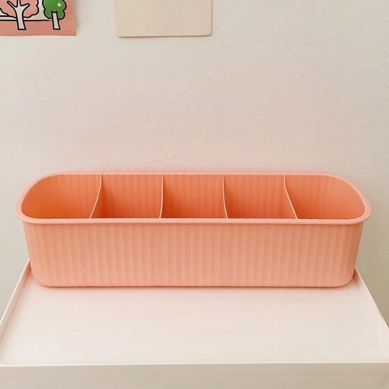Multifunction Durable Plastic Desktop Storage Box for Organizing Tableware Cosmetics Ideal for Kitchen and Dresser