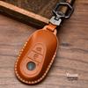 Genuine Leather Car Key Case Cover for Mercedes-Benz W203 W210 W211 Amg W204 C E S Cls Clk Cla Slk Classe Smart Car Keychain